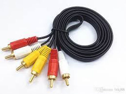 Picture of 3RCAM2M 1.5 Meter 3RCA Male to 3 RCA Male Composite Audio Video AV Cable