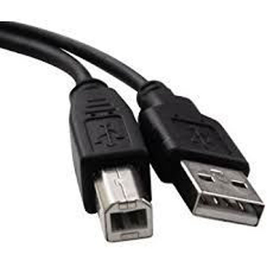 Picture of USB Printer Cable, USB A to B Cable Basics USB 2.0 Cable - A-Male to B-Male