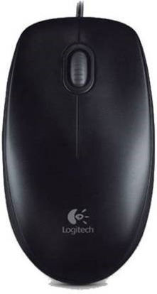 Picture of Logitech B100 USB  Wired Optical Mouse  (USB 2.0, Black)