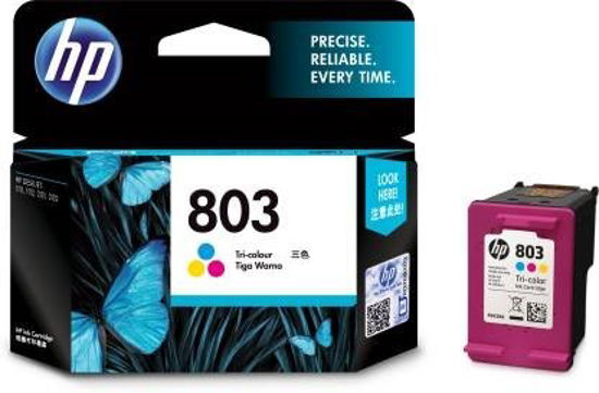 Picture of HP 803 Tri Color Ink Cartridge  (Magenta, Cyan, Yellow)