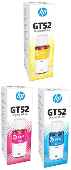 Picture of HP Ink GT52 Bottle Color Combo Set of 3 (GT52 C/M/Y)