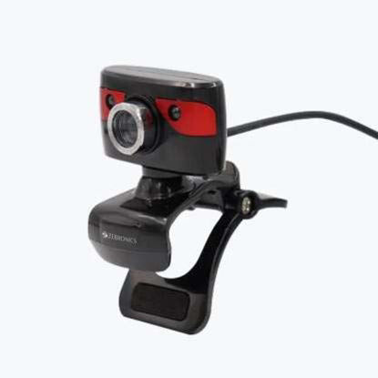 Picture of Zebronics Zeb-Crystal Clean Web Camera with USB Powered, 3P Lens, Night Vision and Built-in Mic