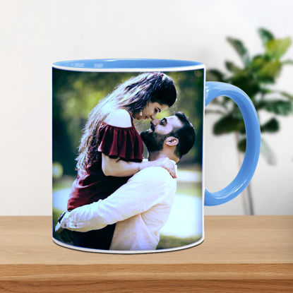 Picture of Making Memories Personalized Mug ( Skyblue Handle & Inner Mug )