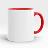 Picture of Personalised Photo Red Handle Mug