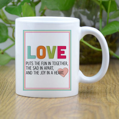 Picture of Love quotes printed coffee mug
