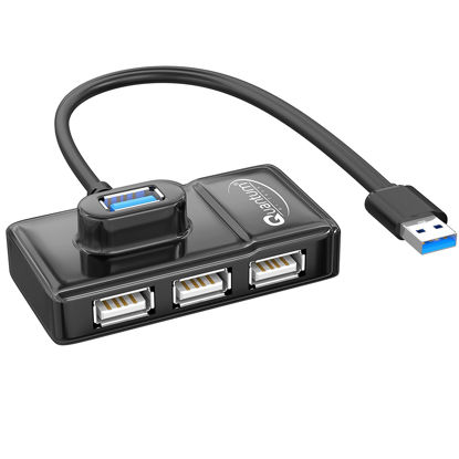 Picture of QUANTUM NA USB 4 Ports HUB 6560 Ultra High Speed with 480 Mbps 4 Ports USB Hub  (Black)
