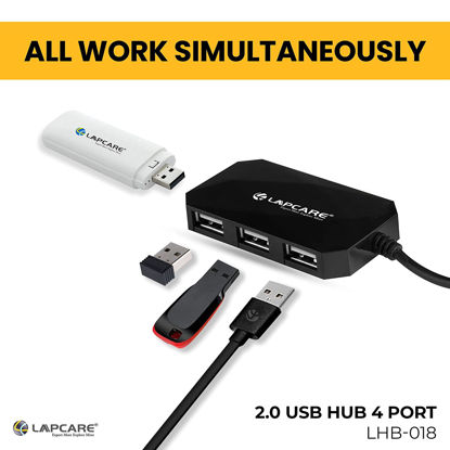 Picture of Lapcare Lap-C 5 in 1 Extended Travel USB-C Docking Station with Multi-Media Connectivity