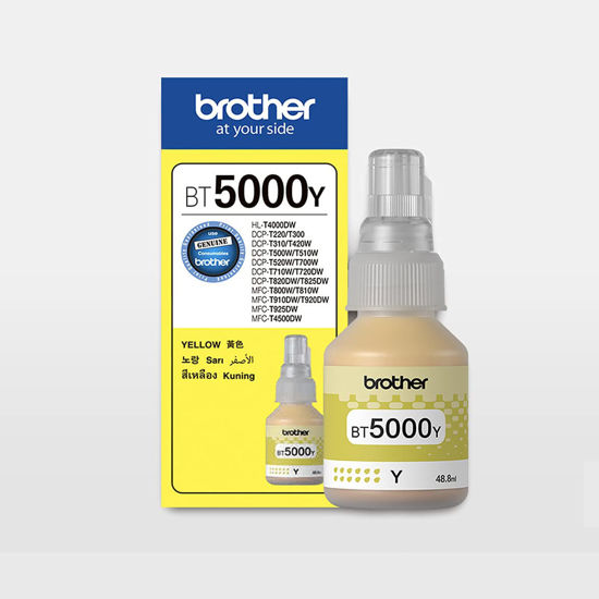 Picture of BROTHER BT5000Y Ink Bottle (Yellow)