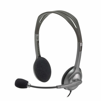 Picture of Logitech H110 Wired On Ear Headphones With Mic