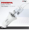 Picture of DIGITEK 2.4 Amp Turbo Car Charger  (White)