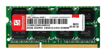 Picture of immtronics 8GB DDR3L Laptop RAM 1600 MHz (PC 12800) with 3 Year Warranty