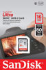 Picture of SanDisk Ultra Class 10 UHS-I 16GB SDHC Memory Card (80 MB/s)