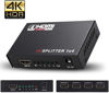 Picture of hdmi 1 in 4 Out HD 1080P 3D 1.4 HDMI Splitter Duplicator Amplifier Switch AC Adapter - Black