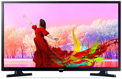 Picture of Samsung 80 cm (32 Inches) Wondertainment Series HD Ready LED Smart TV UA32T4340BKXXL (Glossy Black)