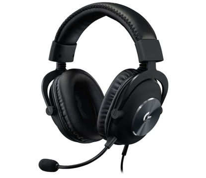 Picture of Logitech G Pro X Gaming Wired Over Ear Headphones with Mic Blue Voice