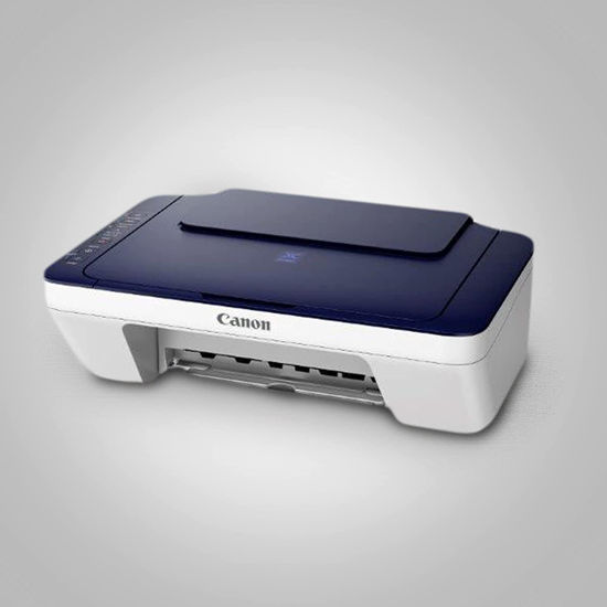 Picture of Canon Pixma E477 All-in-One Wireless Ink Efficient Colour Printer (White/Blue)