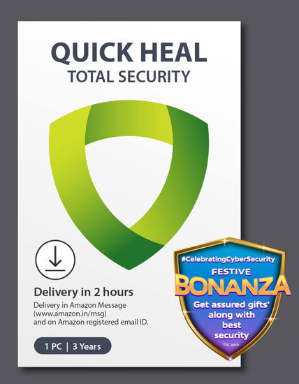 Picture of Quick Heal | Total Security | 1 User | 3 Years | Email Delivery in 2 hours - no CD