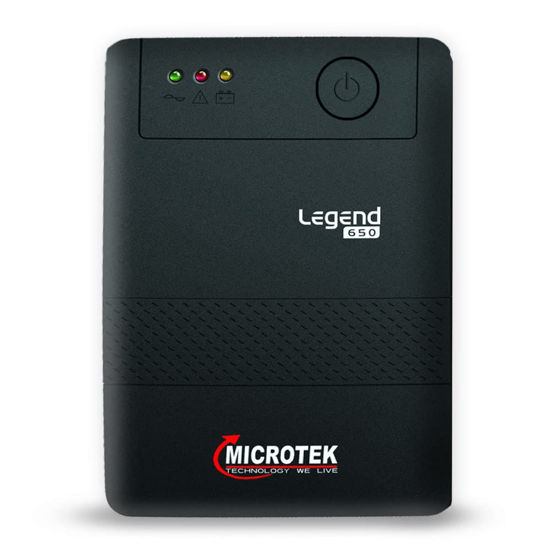 Picture of MICROTEK Legend UPS 650, Black, Medium