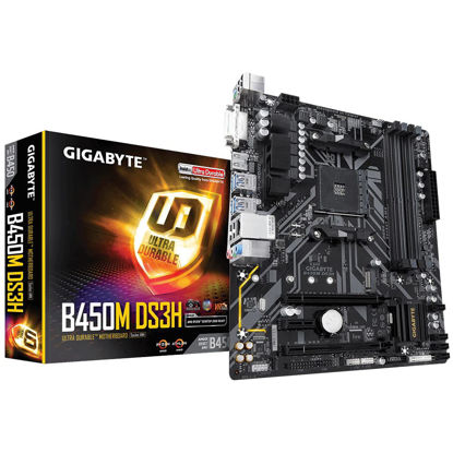 Picture of GIGABYTE B450M DS3H Ultra Durable MicroATX Motherboard Socket TR4 DDR4