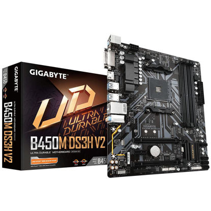 Picture of GIGABYTE AMD B450M DS3H V2 Ultra Durable ATX Motherboard Socket AM4 DDR4