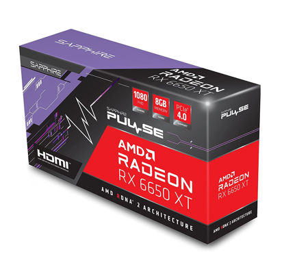 Picture of Sapphire Pulse AMD Radeon RX 6650 XT pci_e_x16 Graphic Card with 8 GB GDDR6, AMD RDNA 2