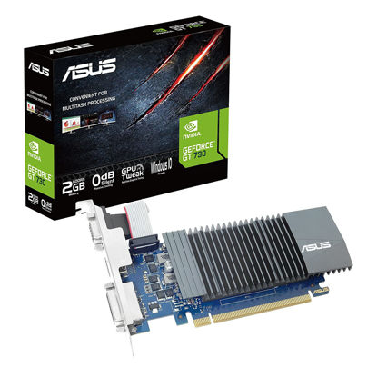 Picture of ASUS pci_e_x8 GeForce GT 730 2GB GDDR5 Low Profile Graphics Card for Silent HTPC Build (with I/O Port Brackets)