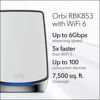 Picture of Netgear Orbi Whole Home Tri-Band Mesh WiFi 6 System (RBK853) Router with 2 Satellite Extenders,