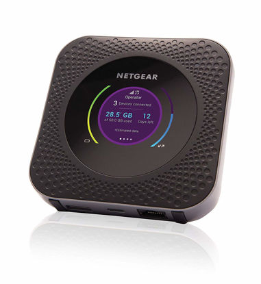 Picture of Netgear Nighthawk M1-MR1100 Mobile Hotspot Router (Black) - Wi-Fi, USB, Ethernet (Dual_Band, 1 gigabits_per_Second)