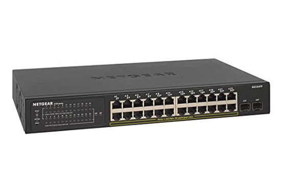 Picture of NETGEAR S350 Series 24-Port Gigabit PoE+ Ethernet Smart Managed Pro Switch with 2 SFP