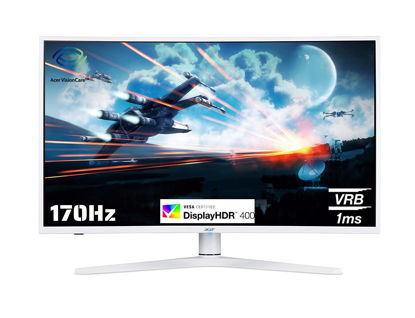 Picture of Acer XZ396Q 38.5 Inch (97.79 Cm) 2560 x 1440 Pixels Led 3000R Curve WQHD VA Panel LCD Monitor with LED Back Light Technology I 1 MS VRB I 170 Hz I HDR 400 I Dci-P3 93% I 2 x HDMI 2 x DP I White